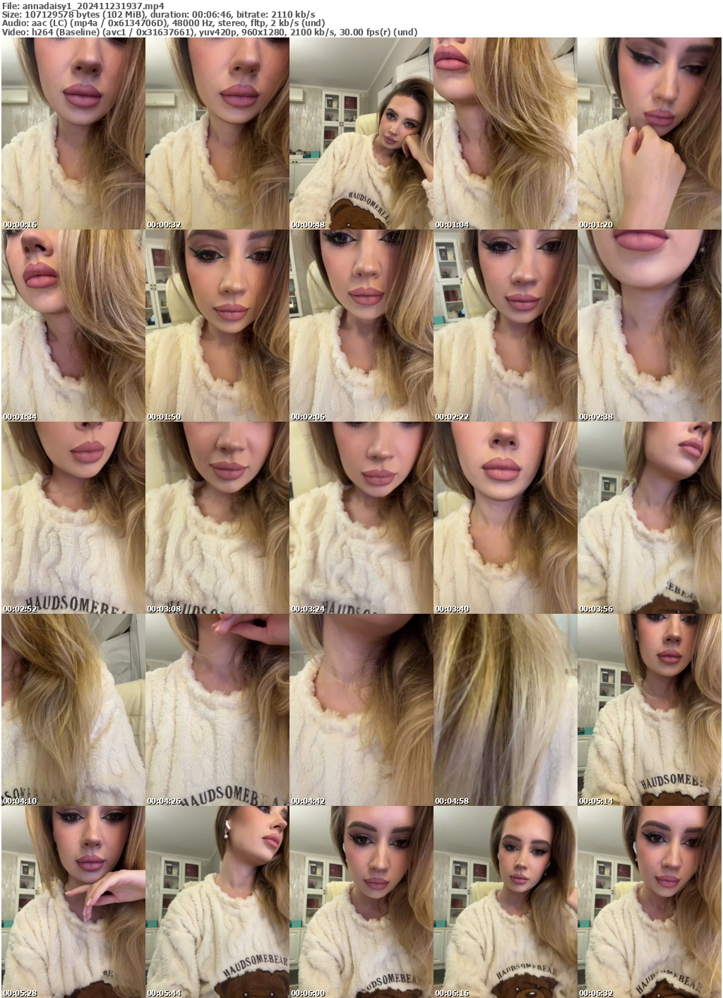 Preview thumb from annadaisy1 on 2024-11-23 @ bongacams