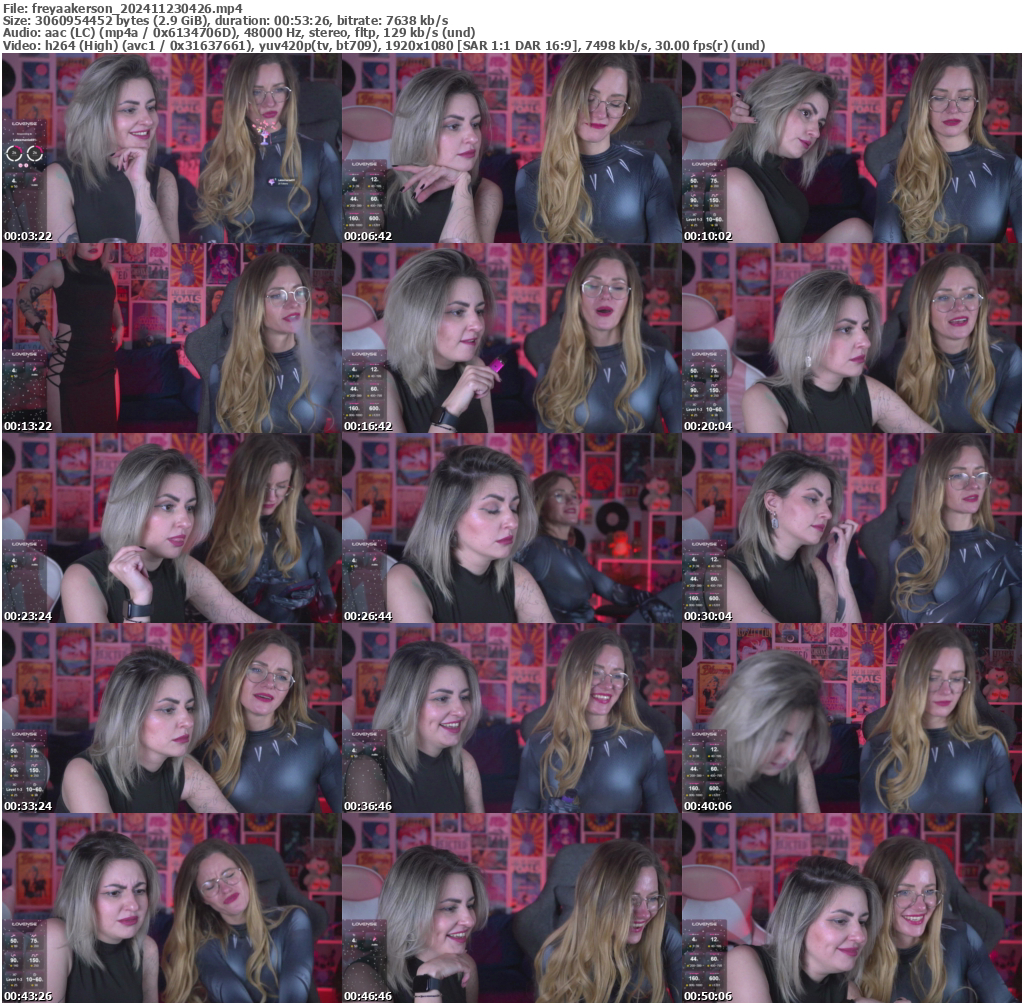 Preview thumb from freyaakerson on 2024-11-23 @ bongacams