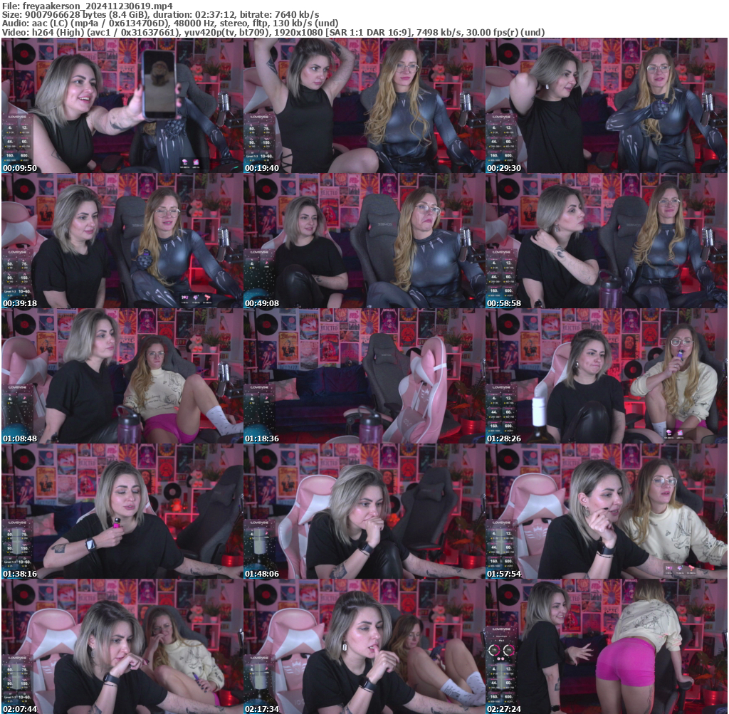 Preview thumb from freyaakerson on 2024-11-23 @ bongacams