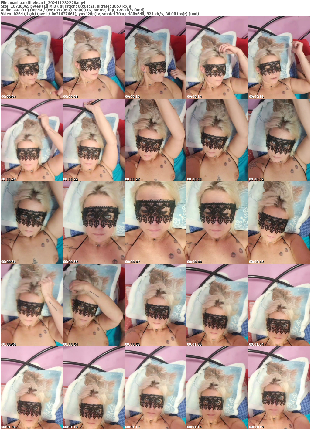 Preview thumb from mashaandthebear1 on 2024-11-23 @ bongacams