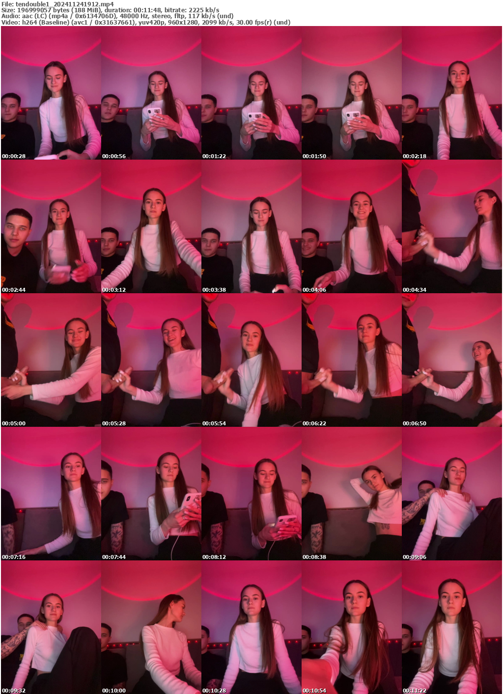 Preview thumb from tendouble1 on 2024-11-24 @ bongacams