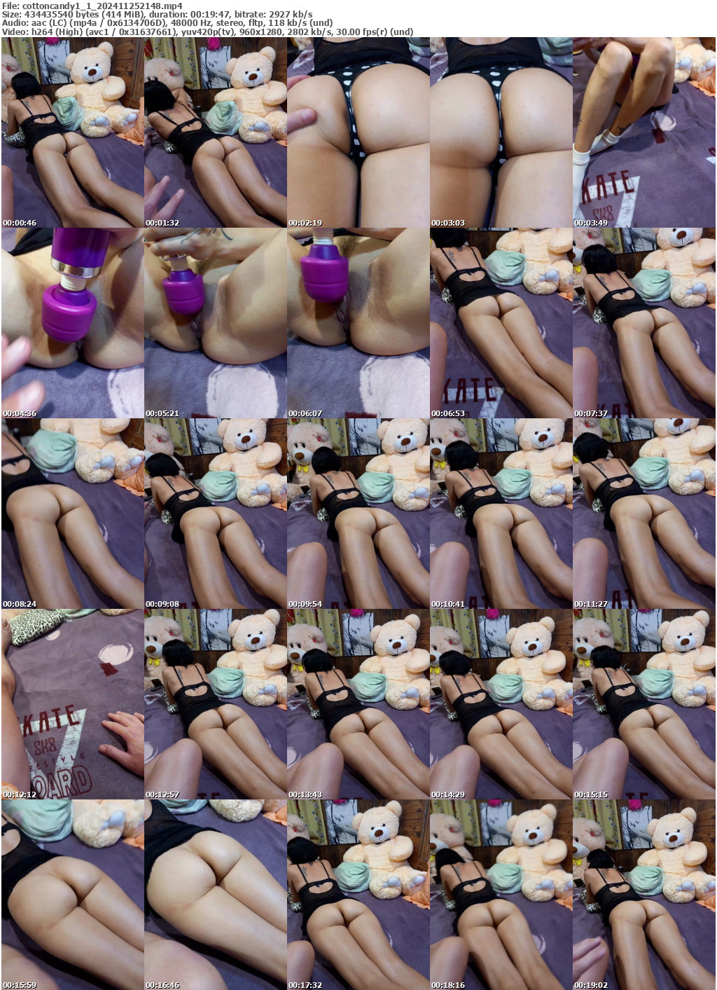 Preview thumb from cottoncandy1_1 on 2024-11-25 @ bongacams