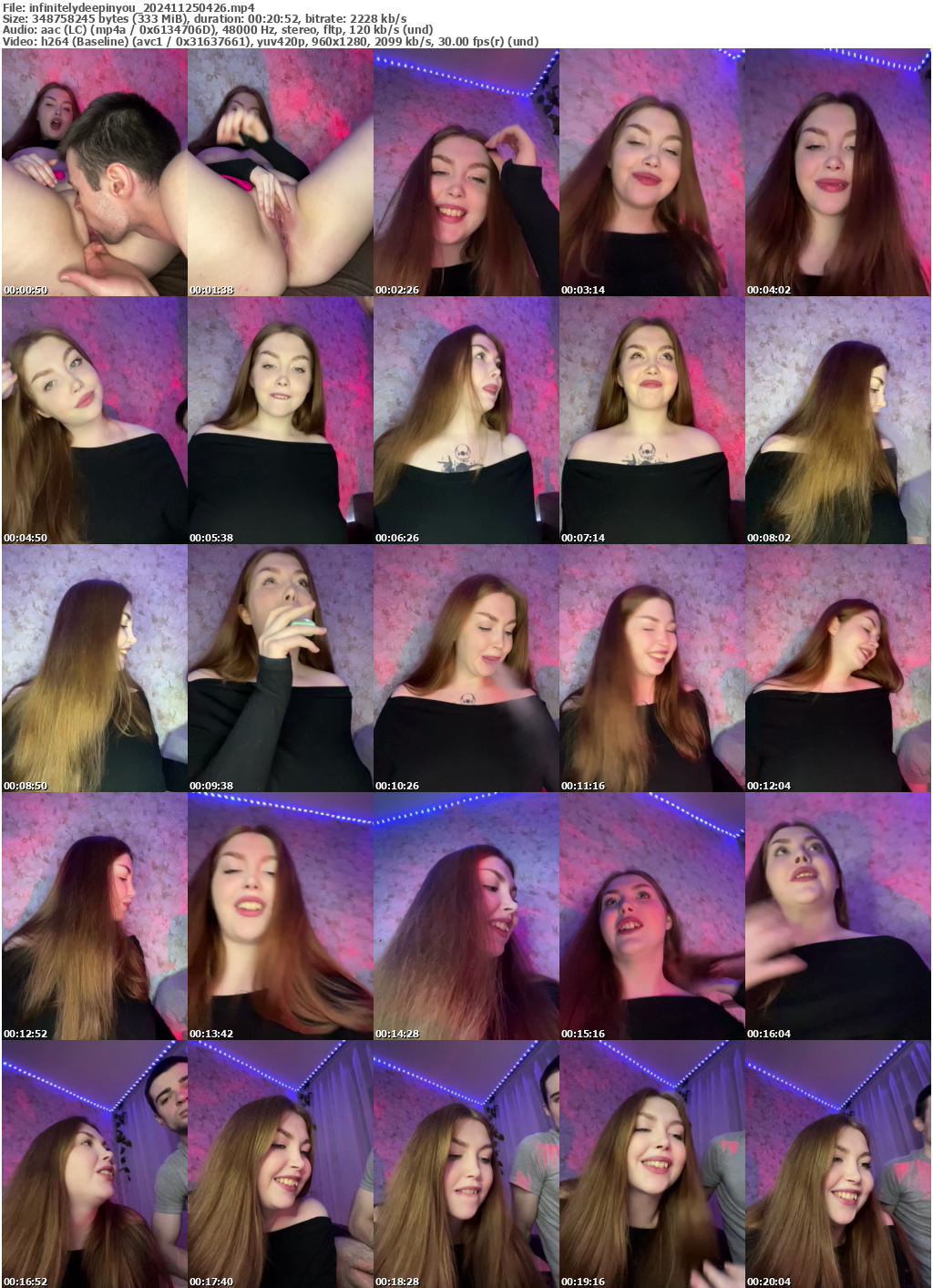 Preview thumb from infinitelydeepinyou on 2024-11-25 @ bongacams