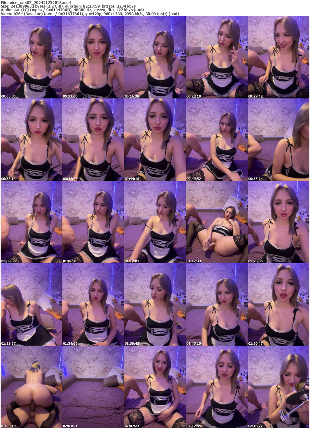 Preview thumb from nice_rats02 on 2024-11-25 @ bongacams