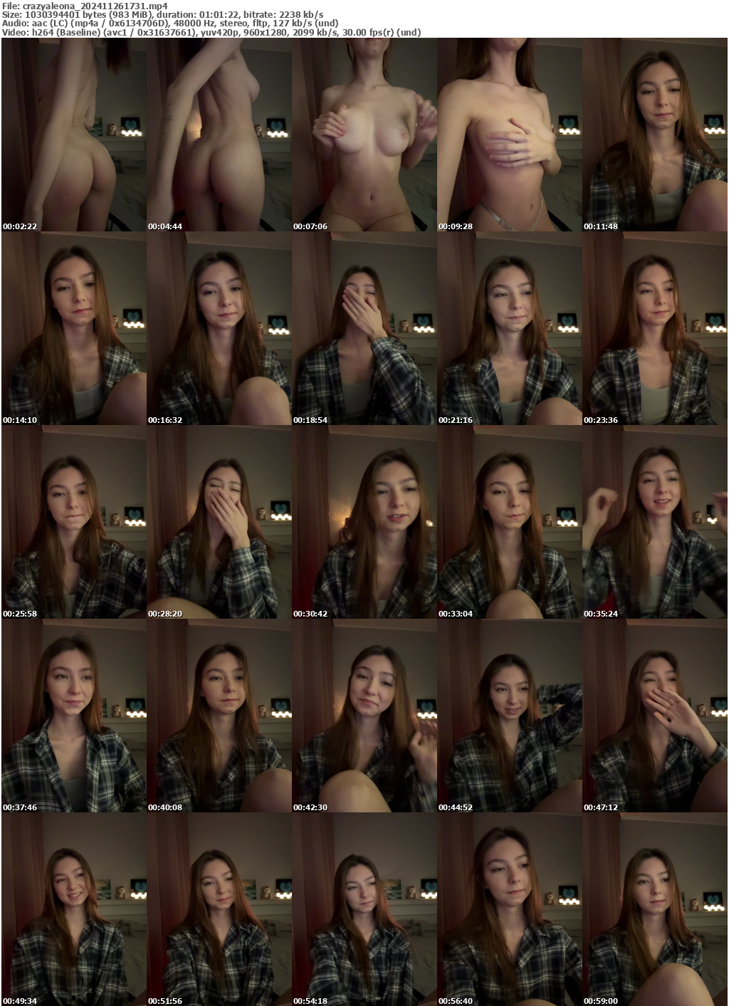 Preview thumb from crazyaleona on 2024-11-26 @ bongacams