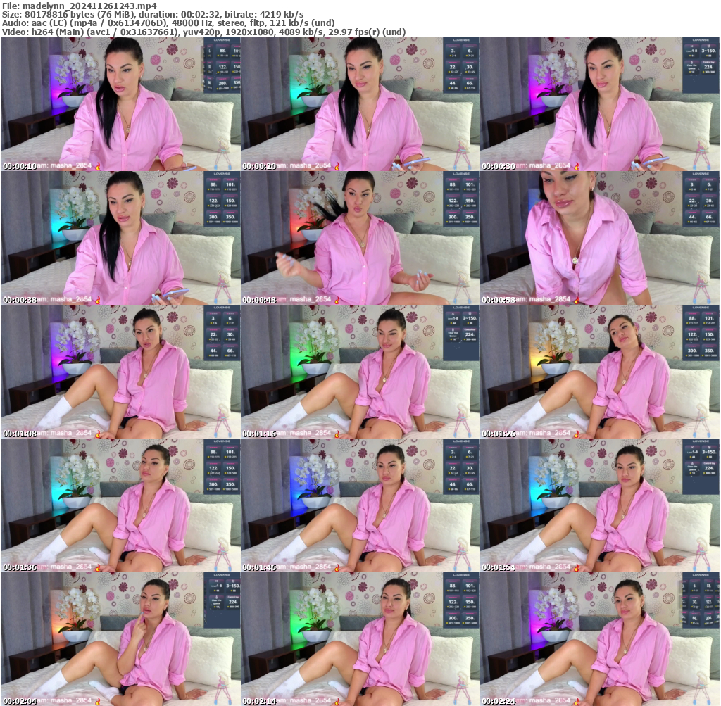 Preview thumb from madelynn on 2024-11-26 @ bongacams