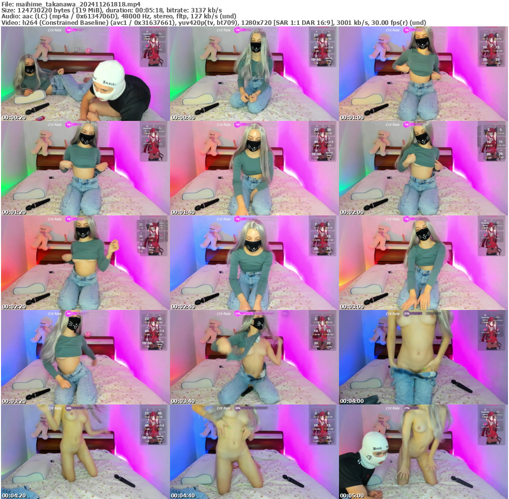 Preview thumb from maihime_takanawa on 2024-11-26 @ bongacams