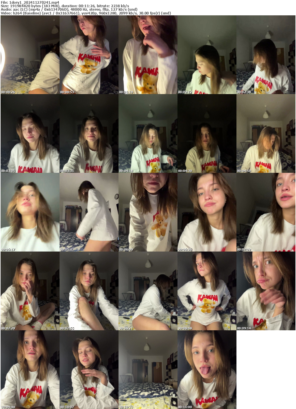 Preview thumb from 1dory1 on 2024-11-27 @ bongacams