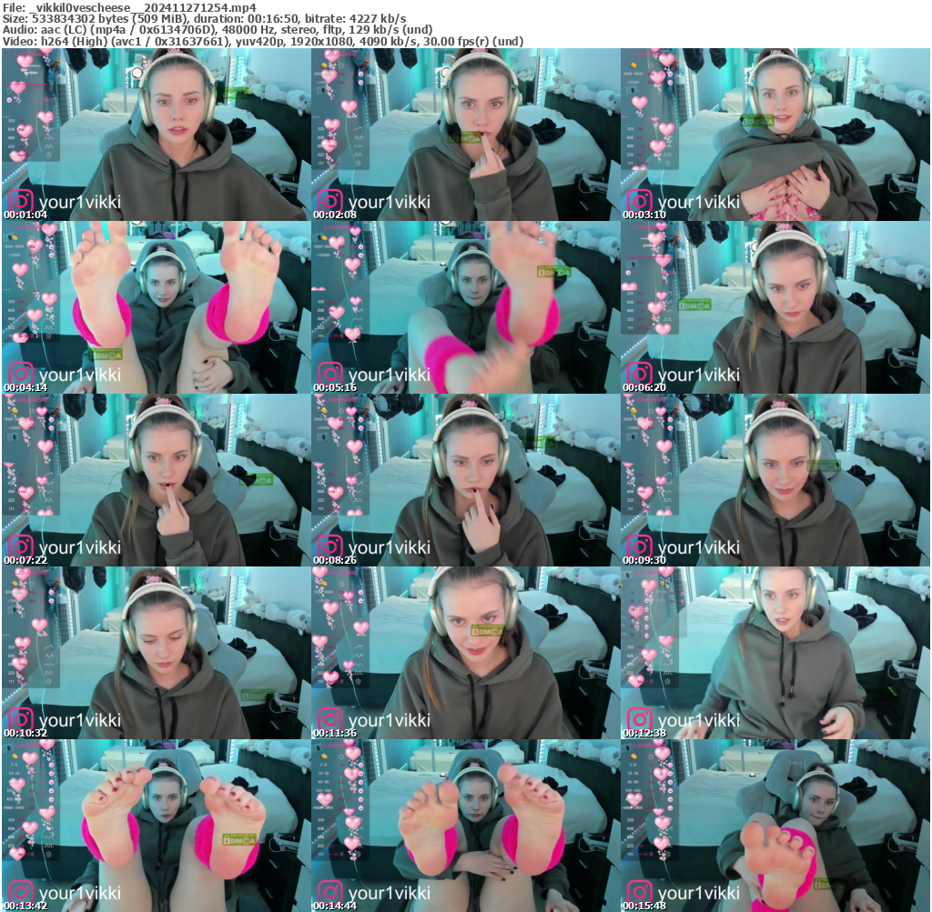 Preview thumb from _vikkil0vescheese_ on 2024-11-27 @ bongacams