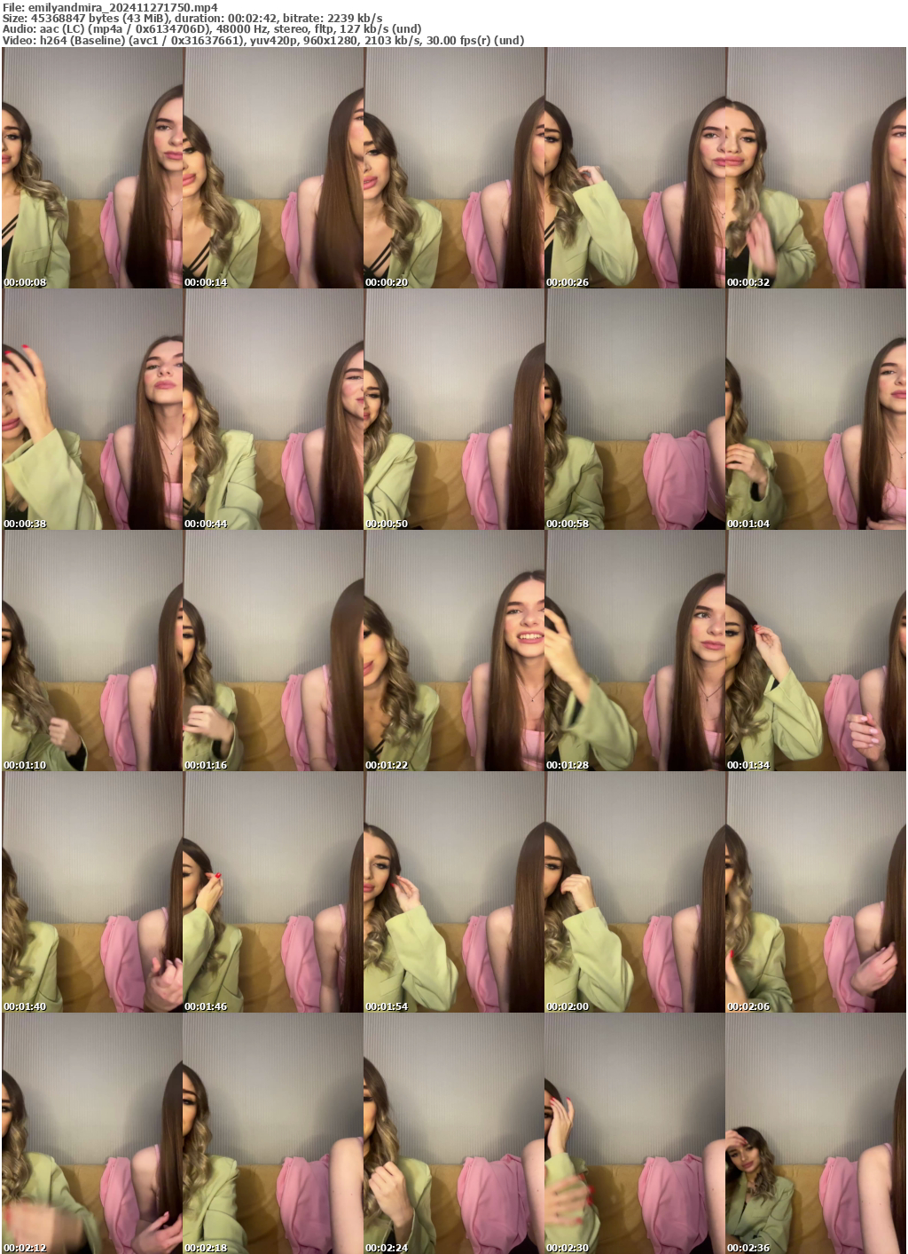 Preview thumb from emilyandmira on 2024-11-27 @ bongacams