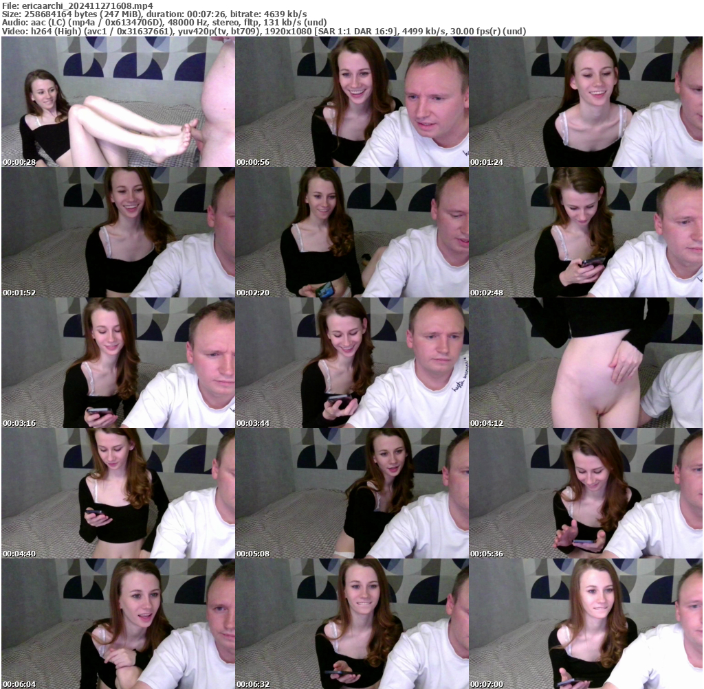 Preview thumb from ericaarchi on 2024-11-27 @ bongacams