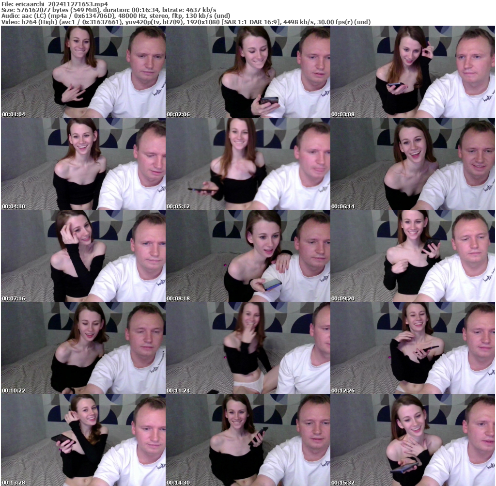 Preview thumb from ericaarchi on 2024-11-27 @ bongacams