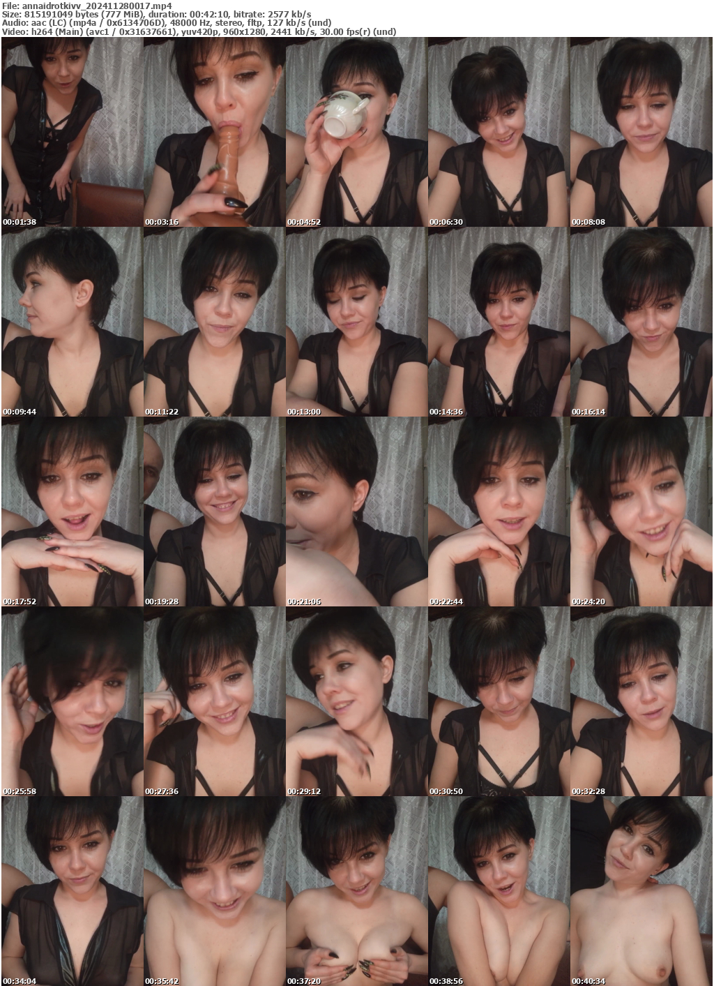 Preview thumb from annaidrotkivv on 2024-11-28 @ bongacams