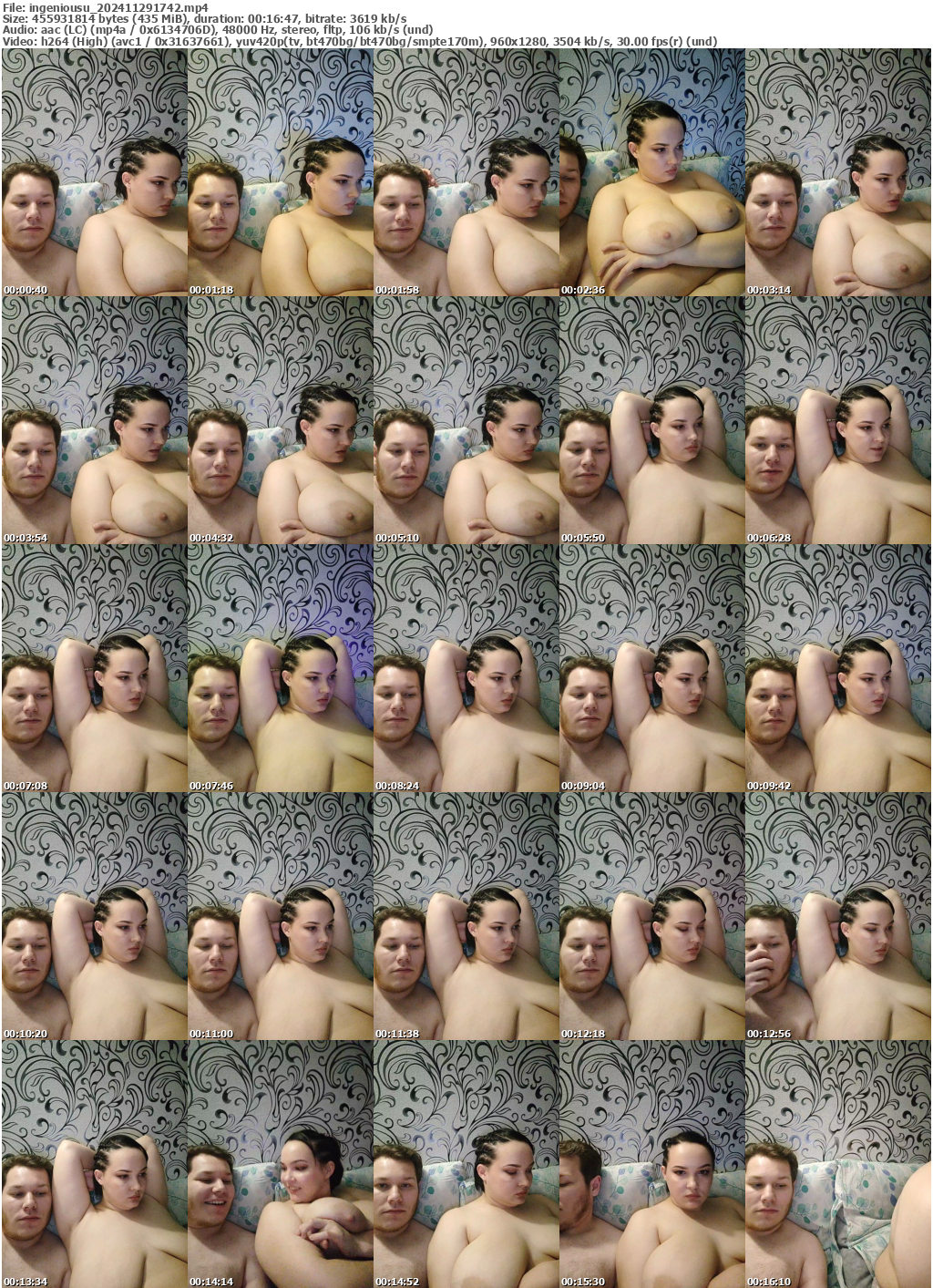 Preview thumb from ingeniousu on 2024-11-29 @ bongacams