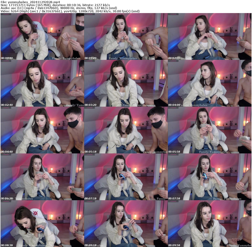 Preview thumb from yummybabes on 2024-11-29 @ bongacams