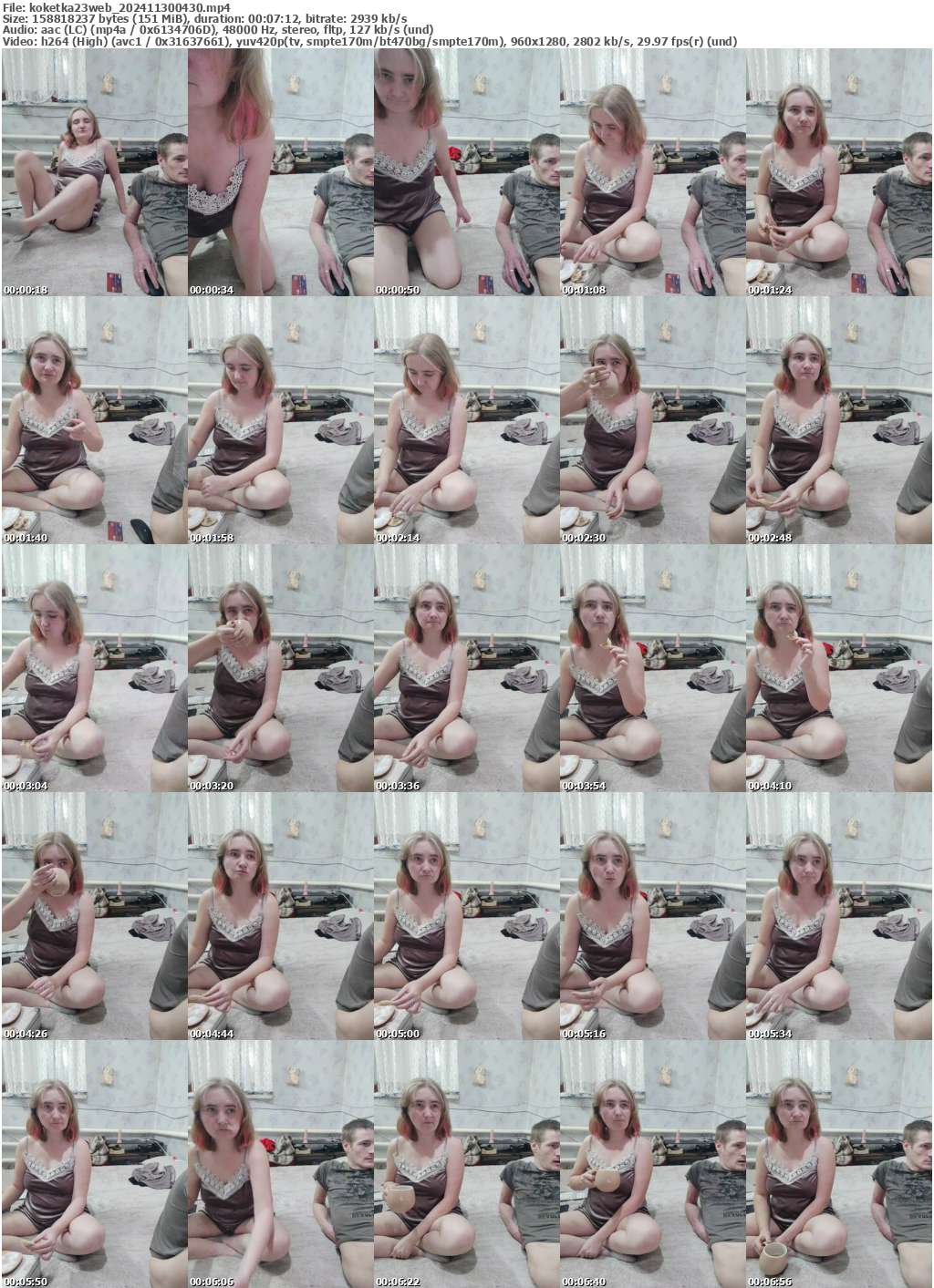 Preview thumb from koketka23web on 2024-11-30 @ bongacams