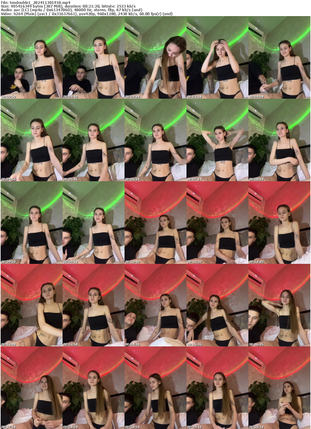 Preview thumb from tendouble1 on 2024-11-30 @ bongacams