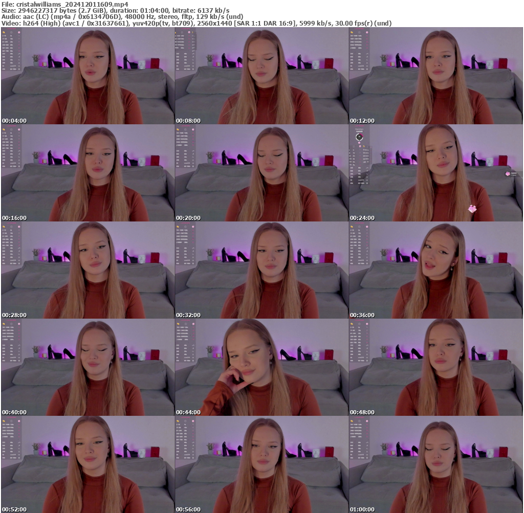 Preview thumb from cristalwilliams on 2024-12-01 @ bongacams