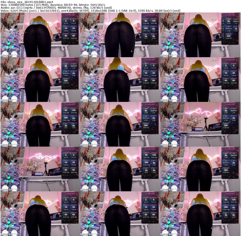 Preview thumb from elena_xxx on 2024-12-01 @ bongacams