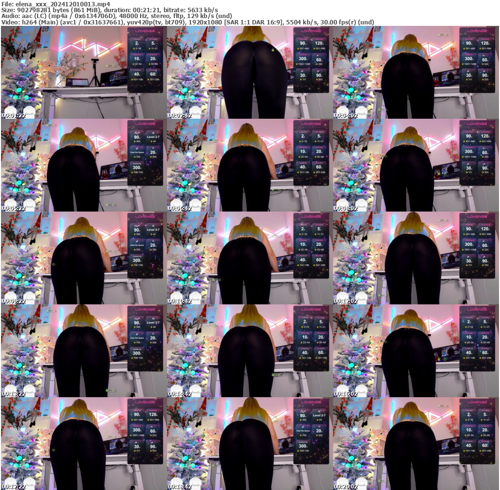 Preview thumb from elena_xxx on 2024-12-01 @ bongacams