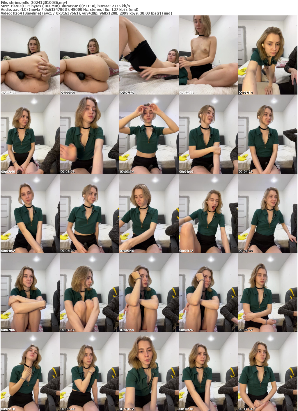 Preview thumb from shrimprolls on 2024-12-01 @ bongacams