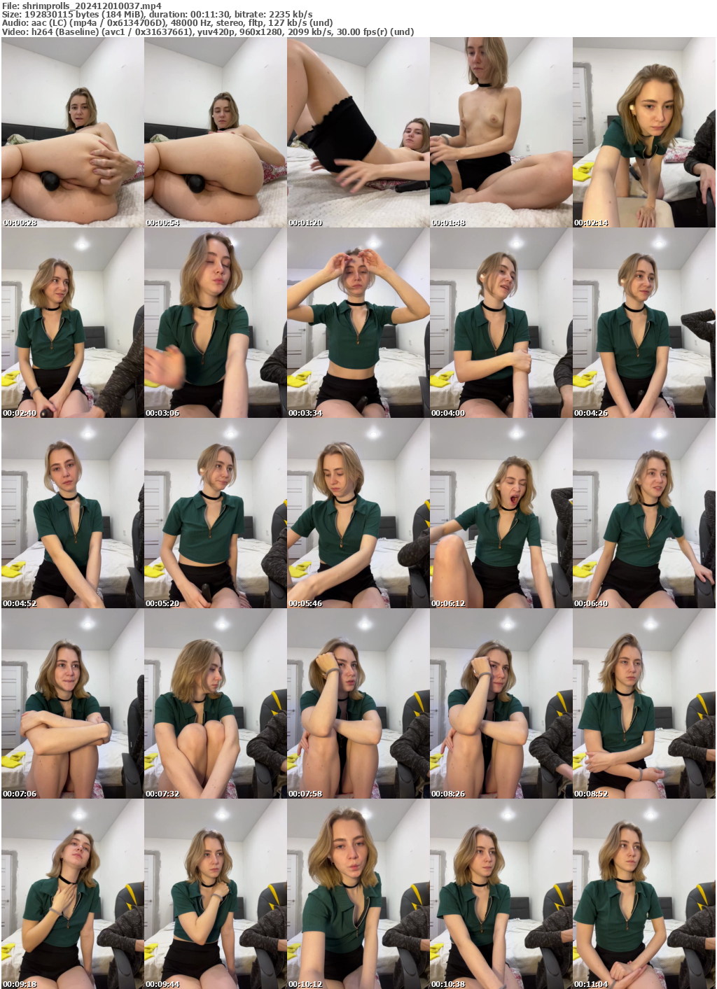 Preview thumb from shrimprolls on 2024-12-01 @ bongacams