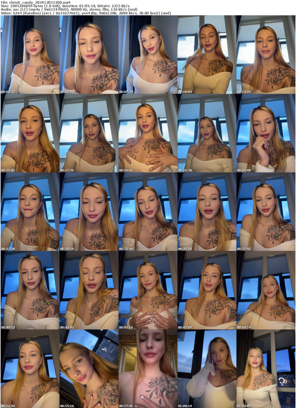 Preview thumb from christi_candy on 2024-12-03 @ bongacams