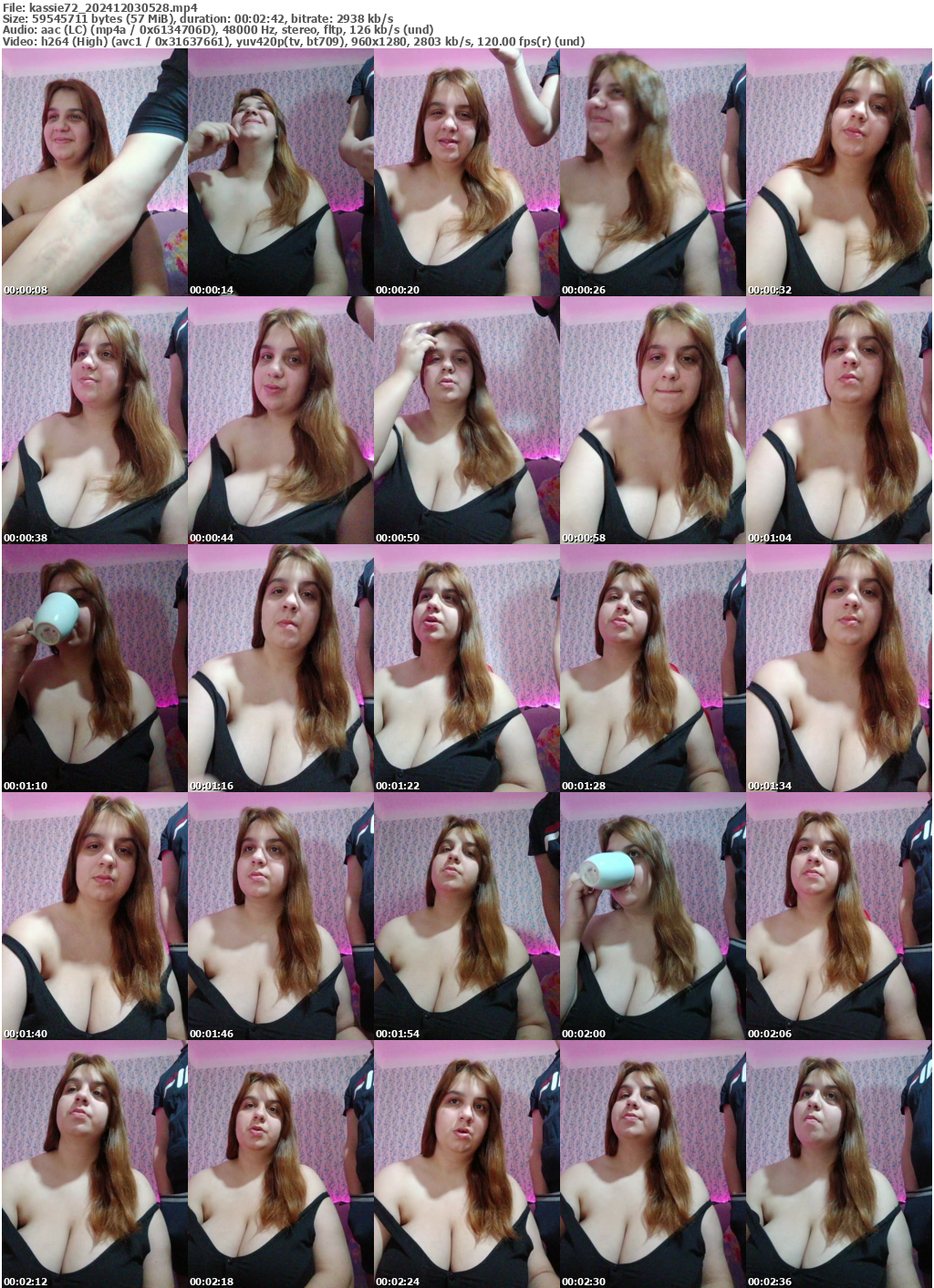 Preview thumb from kassie72 on 2024-12-03 @ bongacams