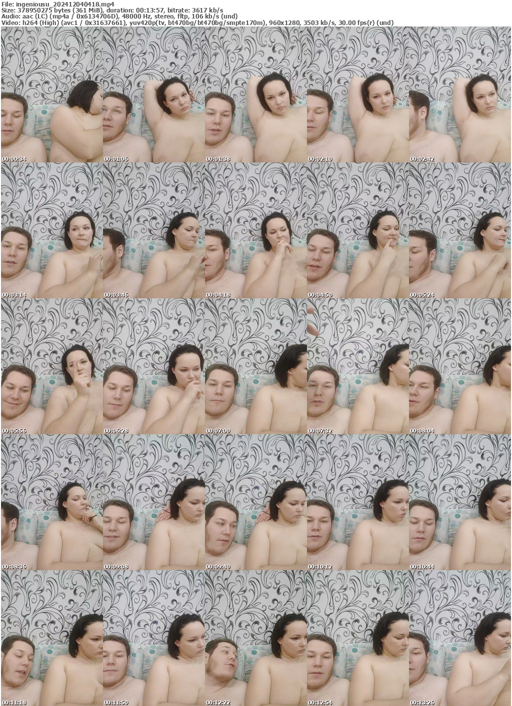 Preview thumb from ingeniousu on 2024-12-04 @ bongacams