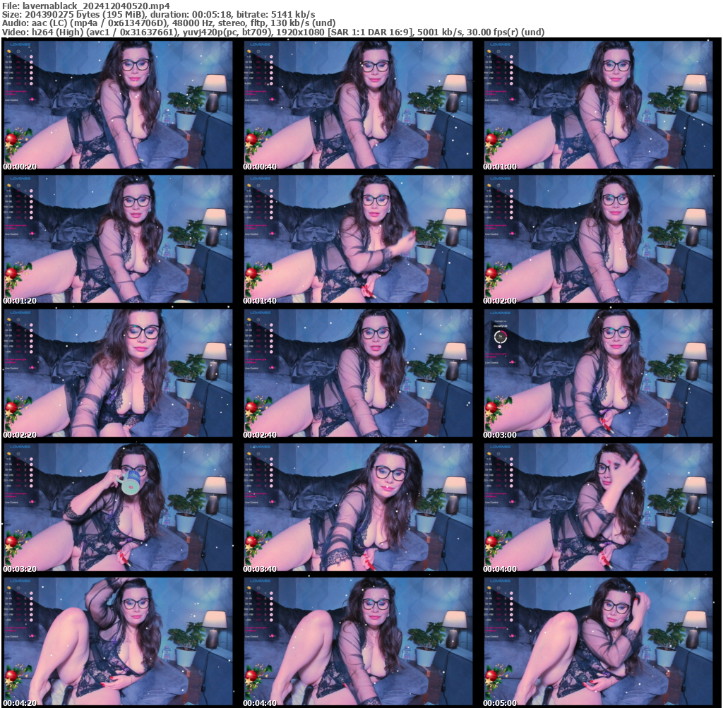 Preview thumb from lavernablack on 2024-12-04 @ bongacams