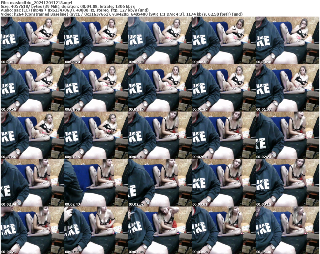 Preview thumb from maskedtrio on 2024-12-04 @ bongacams