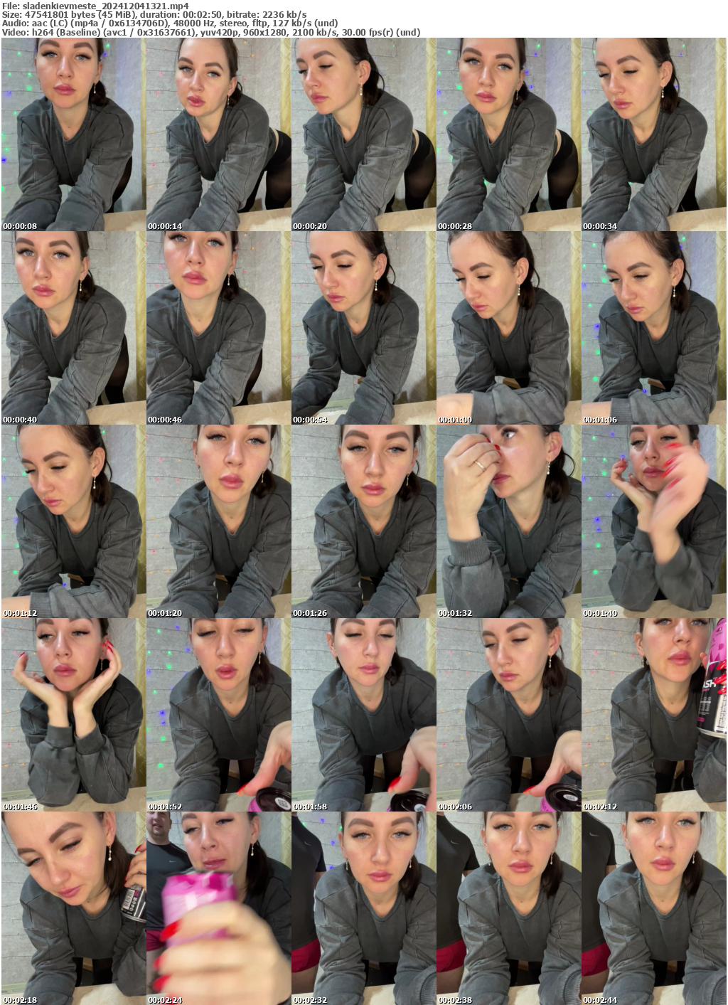 Preview thumb from sladenkievmeste on 2024-12-04 @ bongacams