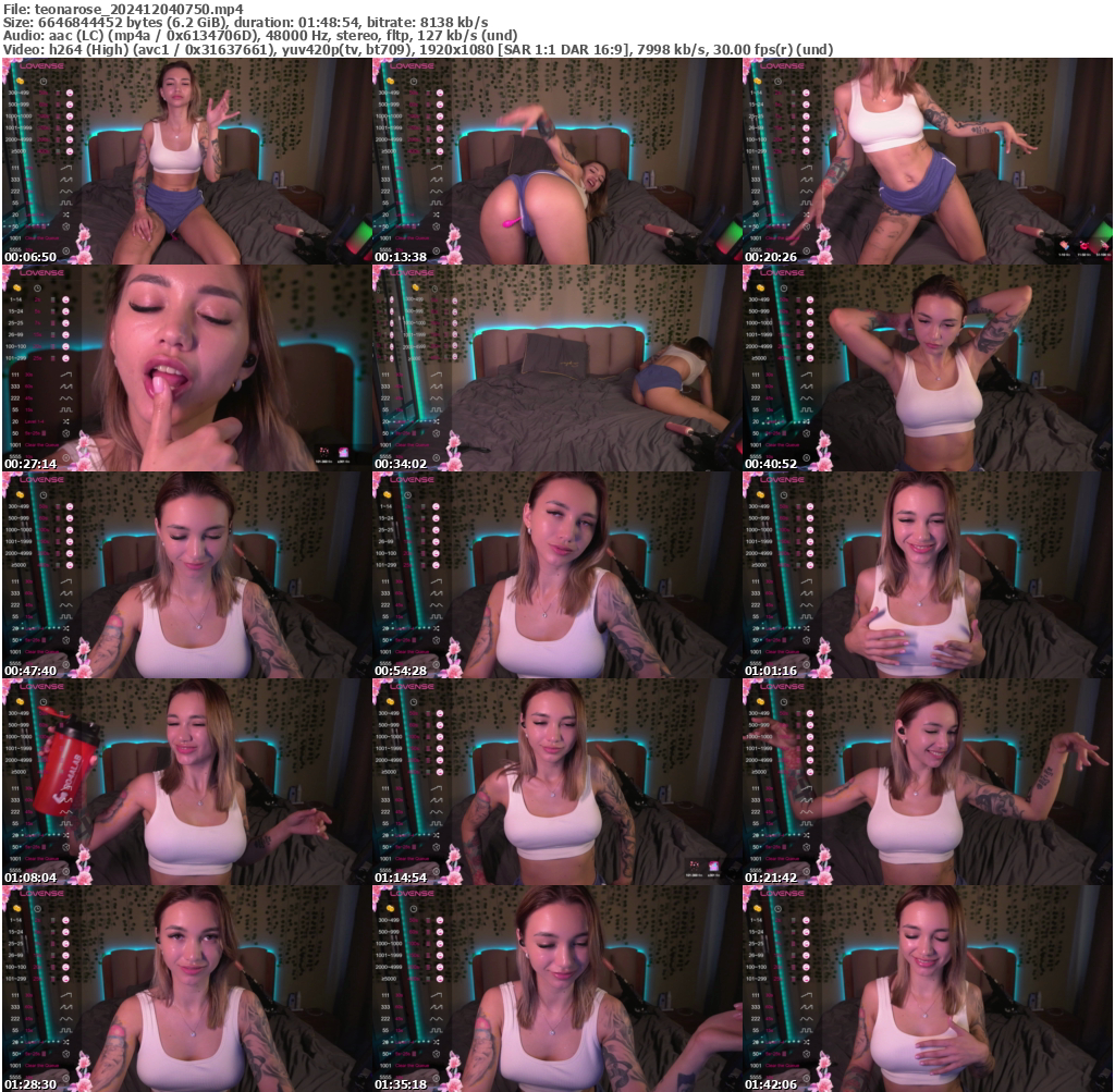 Preview thumb from teonarose on 2024-12-04 @ bongacams