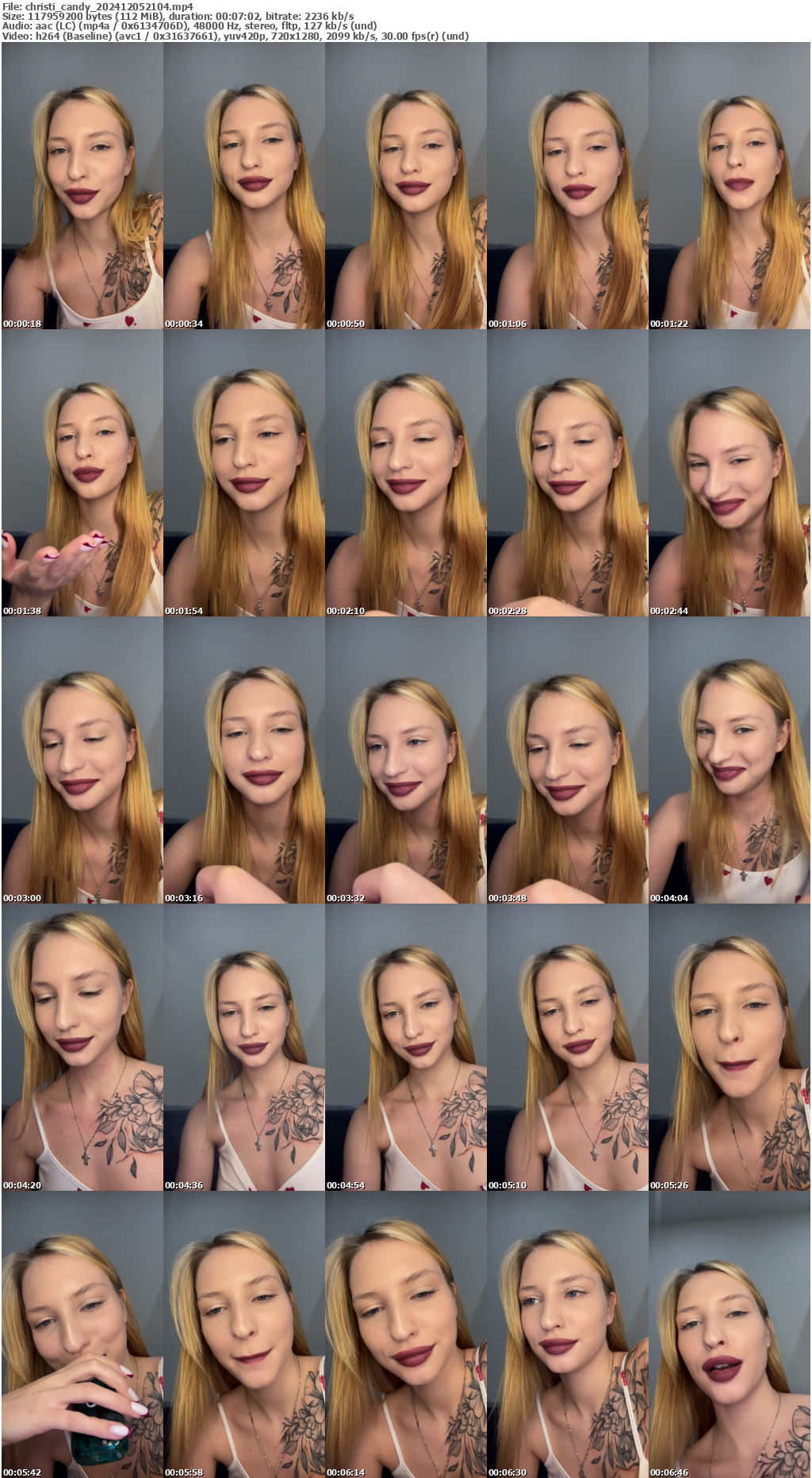 Preview thumb from christi_candy on 2024-12-05 @ bongacams