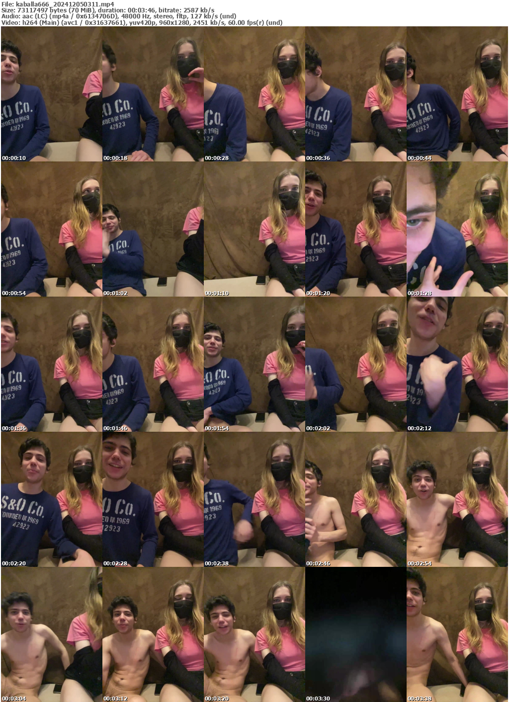 Preview thumb from kaballa666 on 2024-12-05 @ bongacams