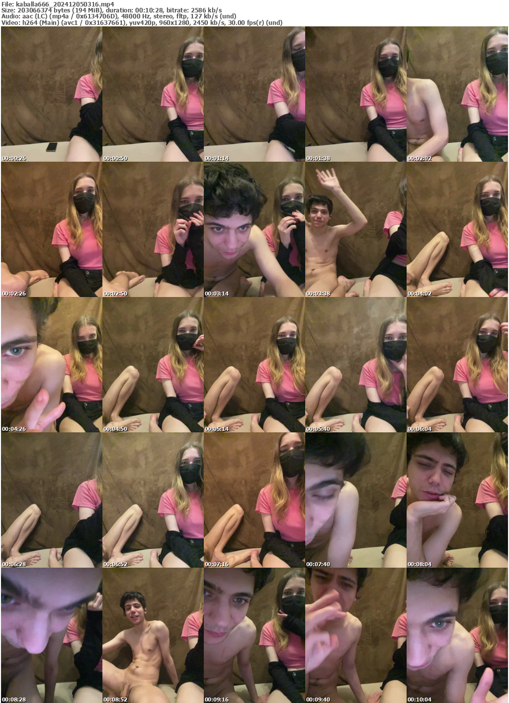 Preview thumb from kaballa666 on 2024-12-05 @ bongacams