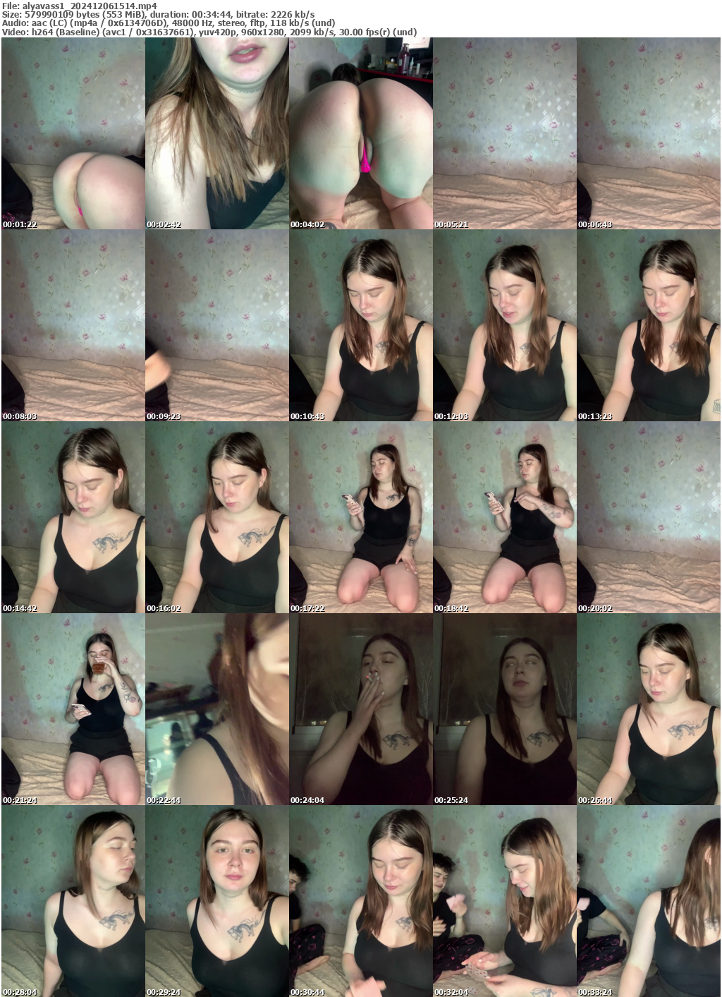 Preview thumb from alyavass1 on 2024-12-06 @ bongacams