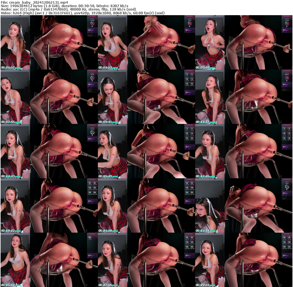 Preview thumb from cream_baby on 2024-12-06 @ bongacams