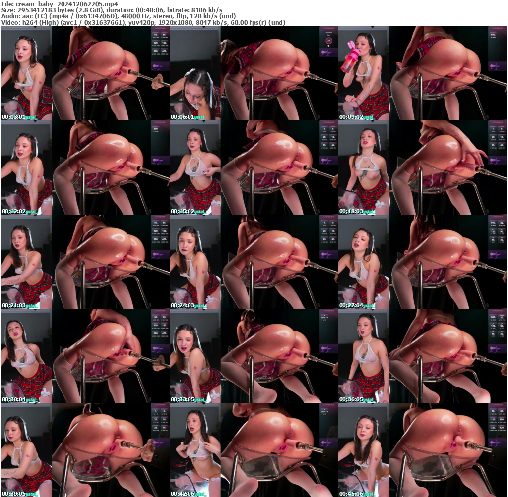 Preview thumb from cream_baby on 2024-12-06 @ bongacams