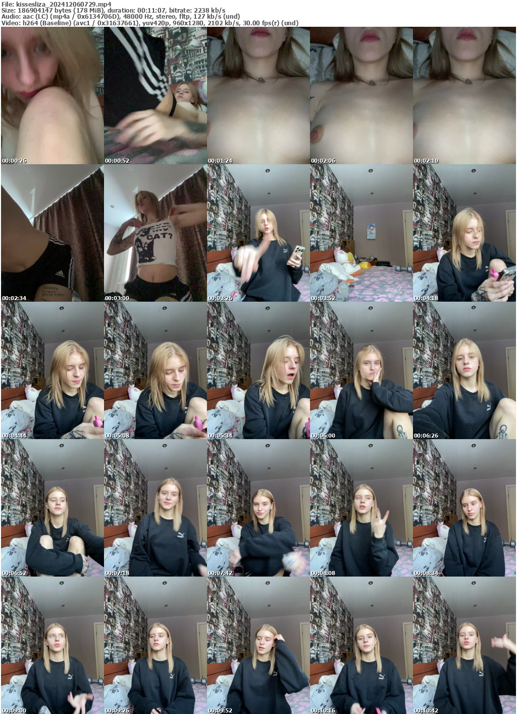 Preview thumb from kissesliza on 2024-12-06 @ bongacams