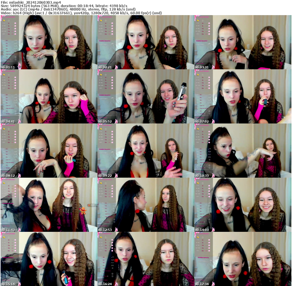 Preview thumb from milashki on 2024-12-06 @ bongacams