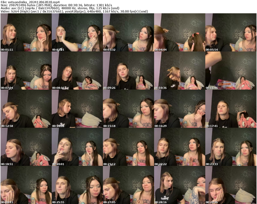 Preview thumb from vetaandnika on 2024-12-06 @ bongacams