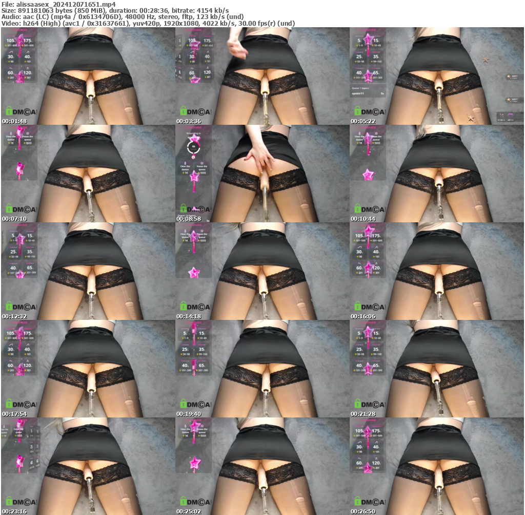 Preview thumb from alissaasex on 2024-12-07 @ bongacams