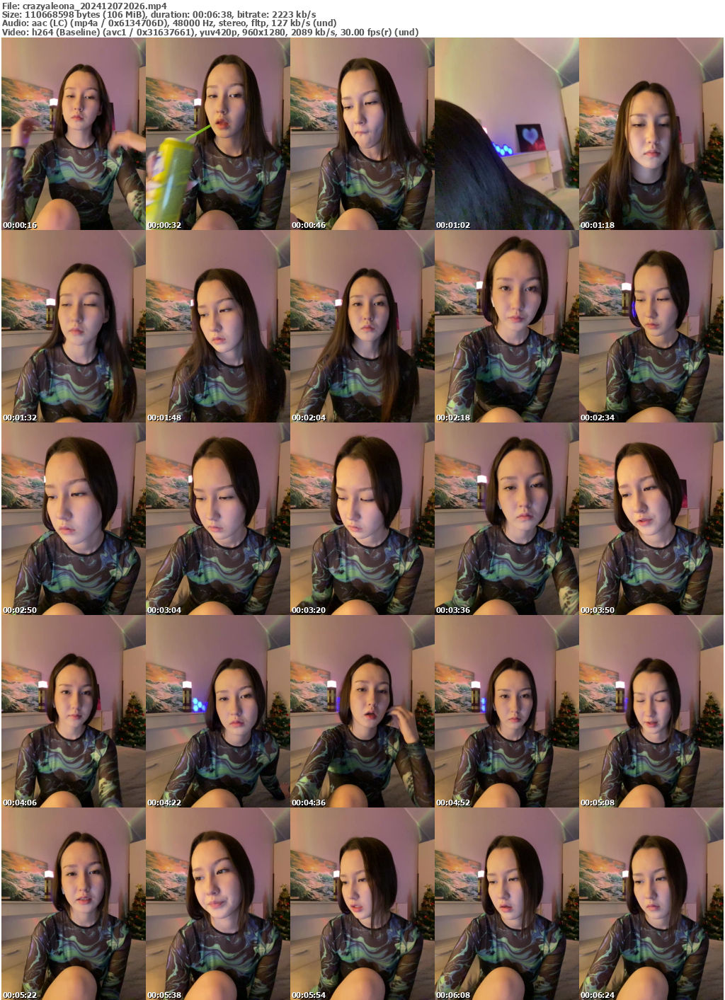 Preview thumb from crazyaleona on 2024-12-07 @ bongacams