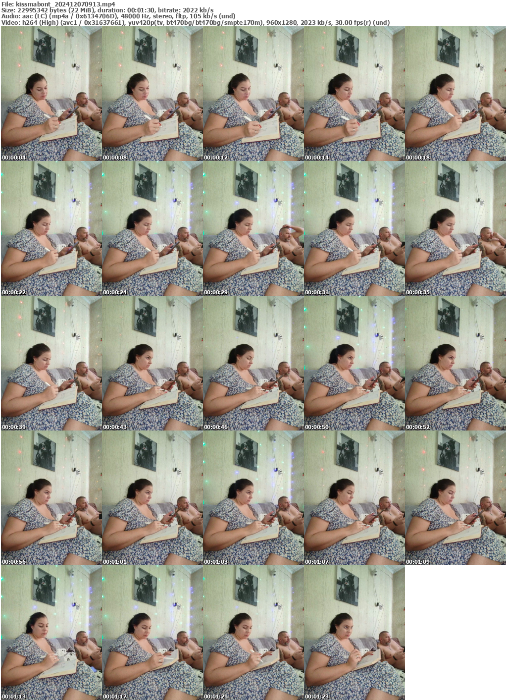 Preview thumb from kissmabont on 2024-12-07 @ bongacams