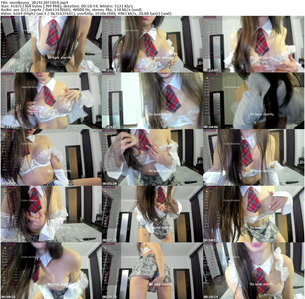 Preview thumb from monikayyy on 2024-12-07 @ bongacams