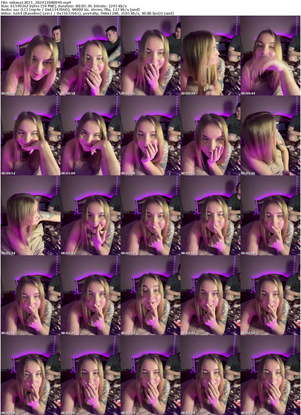 Preview thumb from milana12071 on 2024-12-08 @ bongacams