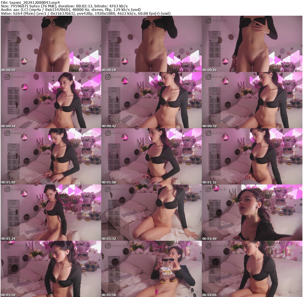 Preview thumb from taanni on 2024-12-08 @ bongacams